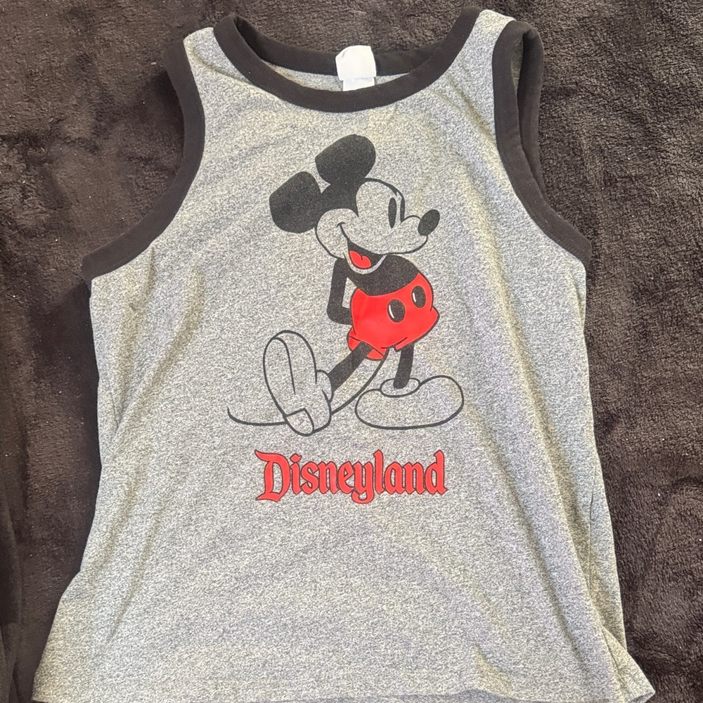 Disney Gray Tank Top with Mickey Mouse Design
